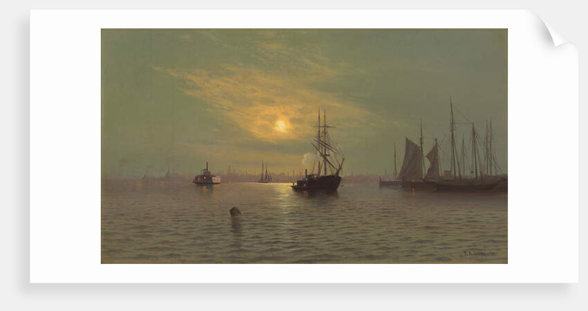 Hoboken at Midnight, 1872 by Francis Augustus Silva