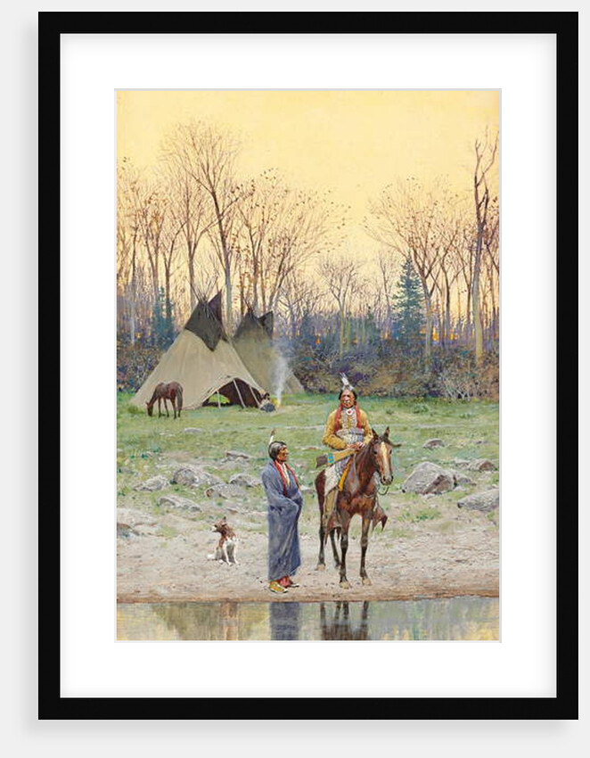 Indian on Horseback, 1899 by Henry Francois Farny