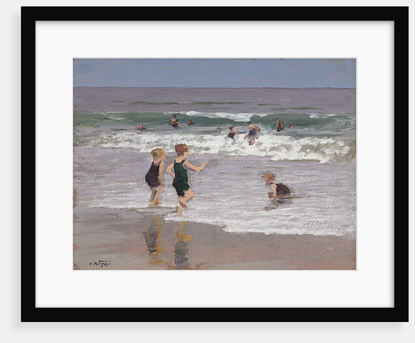 Children Playing in Surf by Edward Henry Potthast