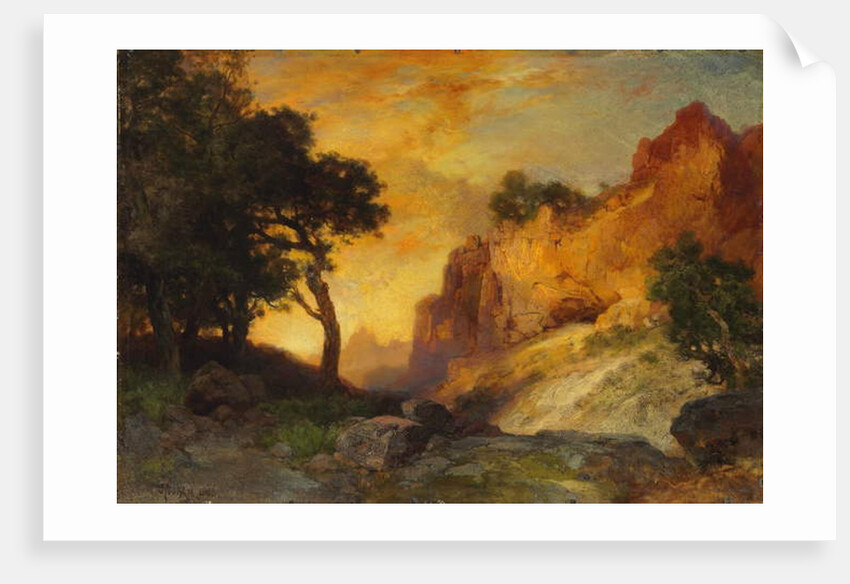 A Side Canyon, Grand Canyon, Arizona, 1905 by Thomas Moran