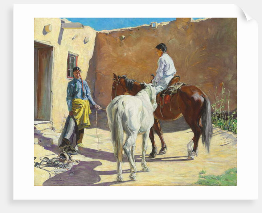 Making Ready, 1917 by Walter Ufer