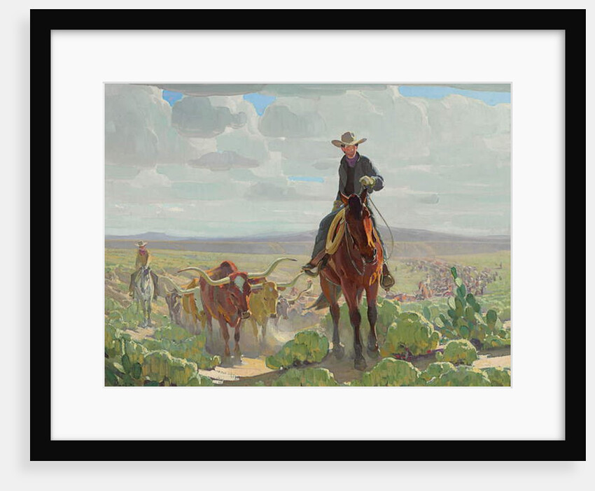 Texas of Old, c.1930 by William Herbert 'Buck' Dunton