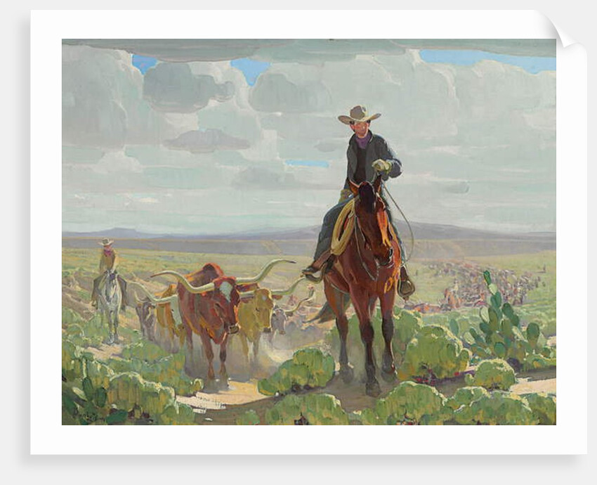 Texas of Old, c.1930 by William Herbert 'Buck' Dunton