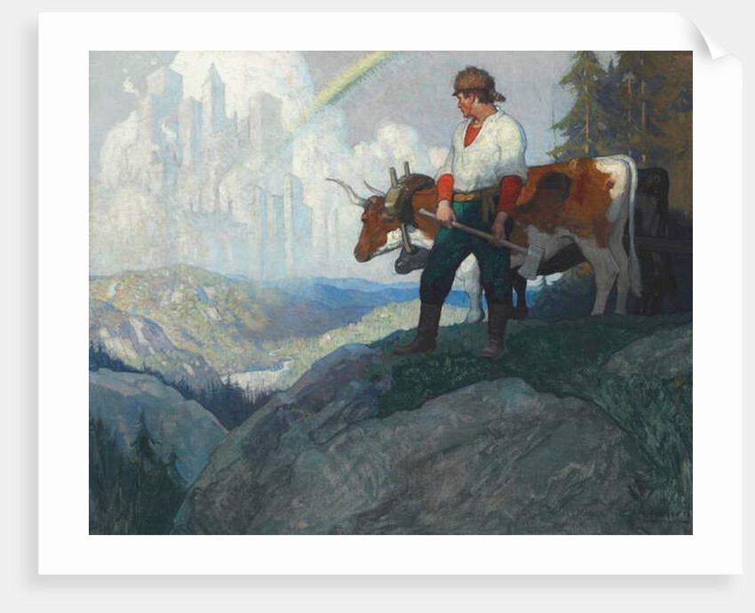 The Pioneer and the Vision, c.1918 by Newell Convers Wyeth