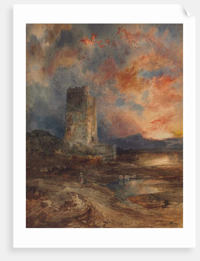 Sunset on the Moor, 1880 by Thomas Moran