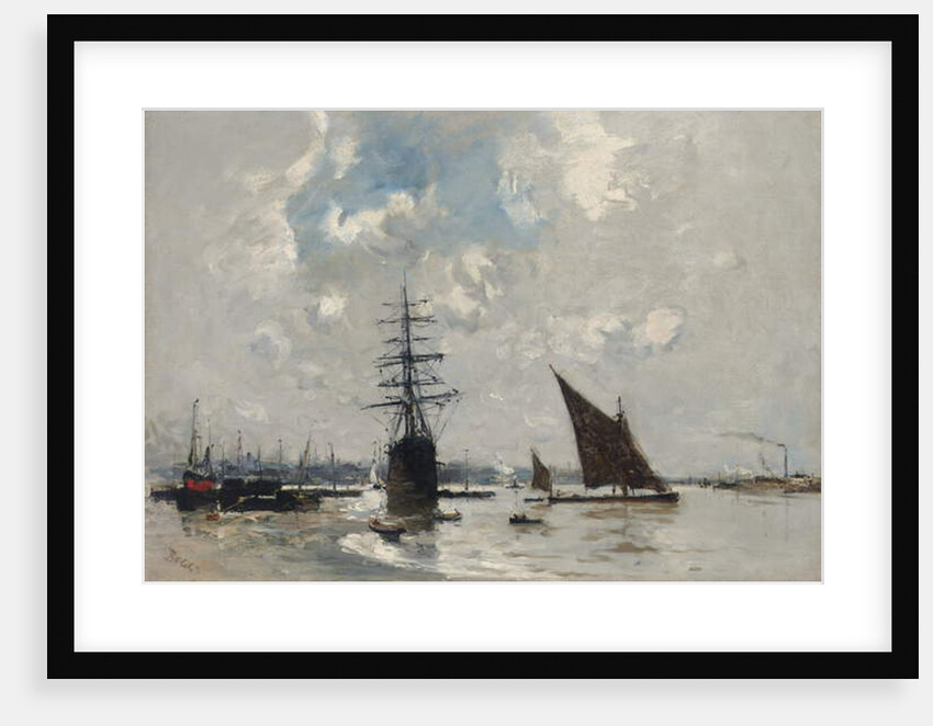 Ships on the Thames by Frank Myers Boggs