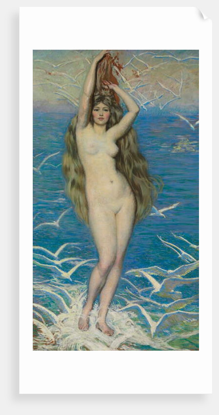Girl with Gulls, c.1920 by Philip Leslie Hale
