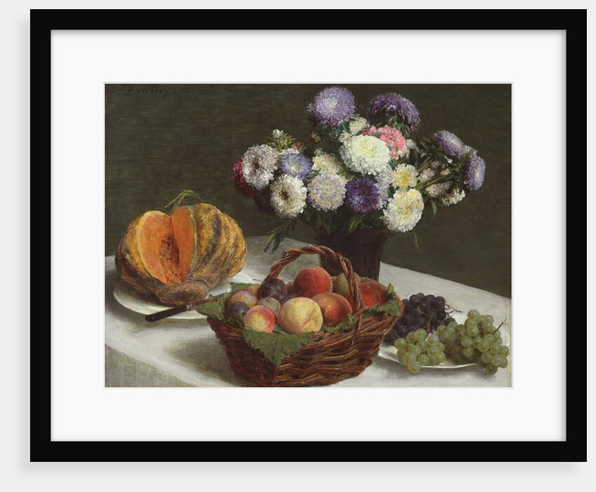 Flowers and Fruits, 1865 by Ignace Henri Jean Fantin-Latour