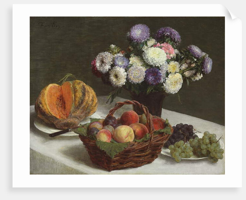 Flowers and Fruits, 1865 by Ignace Henri Jean Fantin-Latour