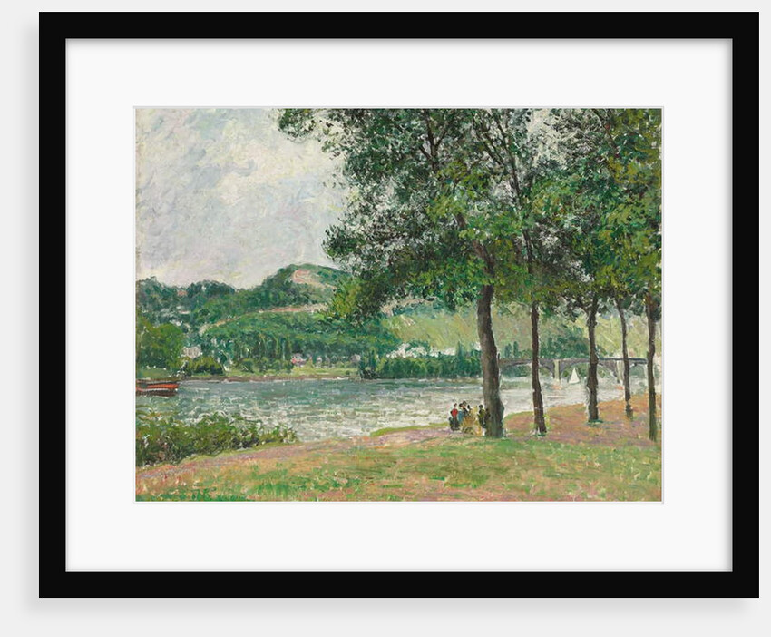 The Cours-la-Reine at Rouen, Overcast; Le Cours-la-Reine a Rouen, Temps Gris, 1898 by Camille Pissarro