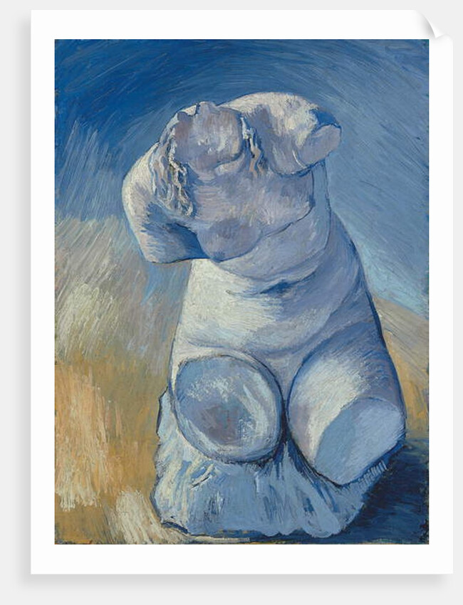 Plaster Statuette: Female Torso, Front View; Statuette de platre: Torse de femme, vue de face , 1887 by Vincent van Gogh