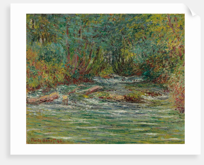 The River Epte at Giverny, Summer; La riviere de l'Epte a Giverny, l'ete, 1884 by Claude Monet