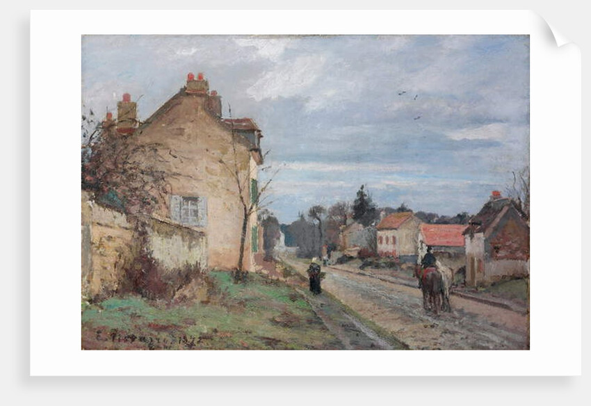 The Road to Louveciennes, 1872 by Camille Pissarro
