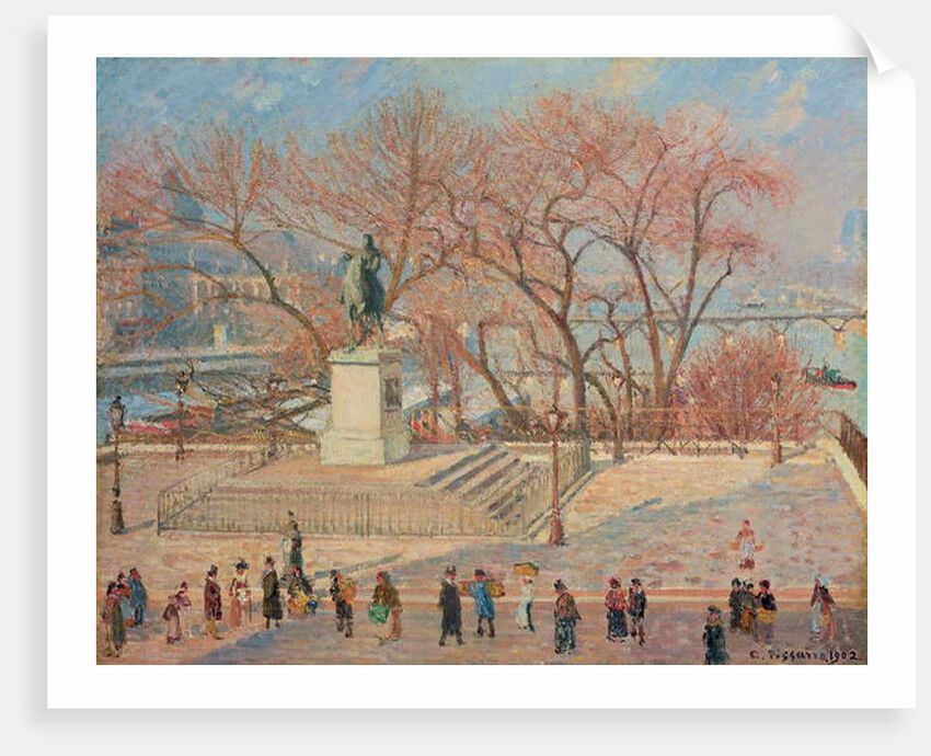 Statue of Henry IV, Morning, Sun, Paris, 1902 by Camille Pissarro