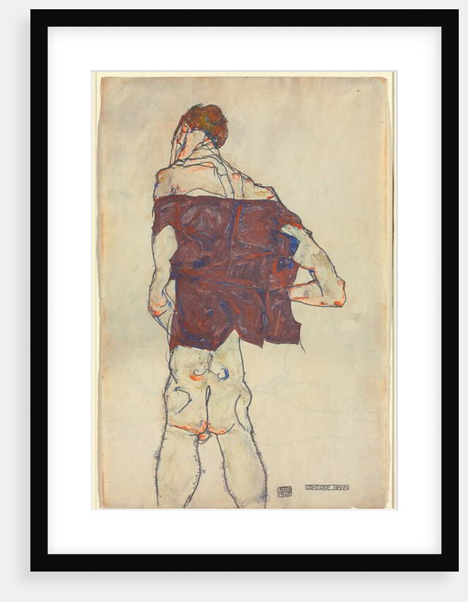 Standing Man; Stehender Mann, 1913 by Egon Schiele