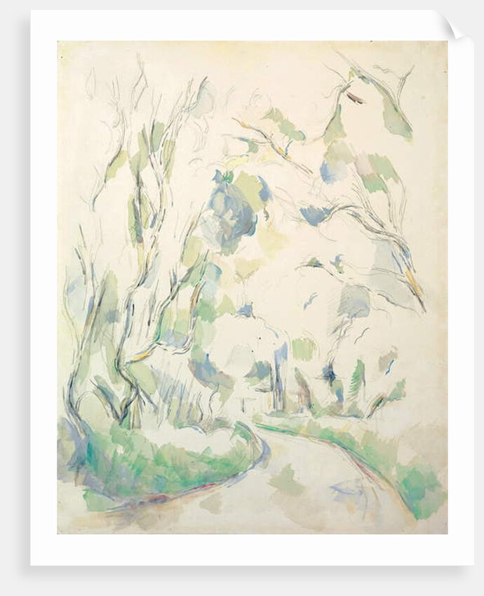 Wells and a Winding Path in the Chateau Noir Park; Puits et route tournante dans le parc de Chateau Noir, c.1900 by Paul Cezanne