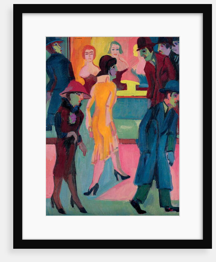 Street Scene by the Barber Shop, 1926 by Ernst Ludwig Kirchner
