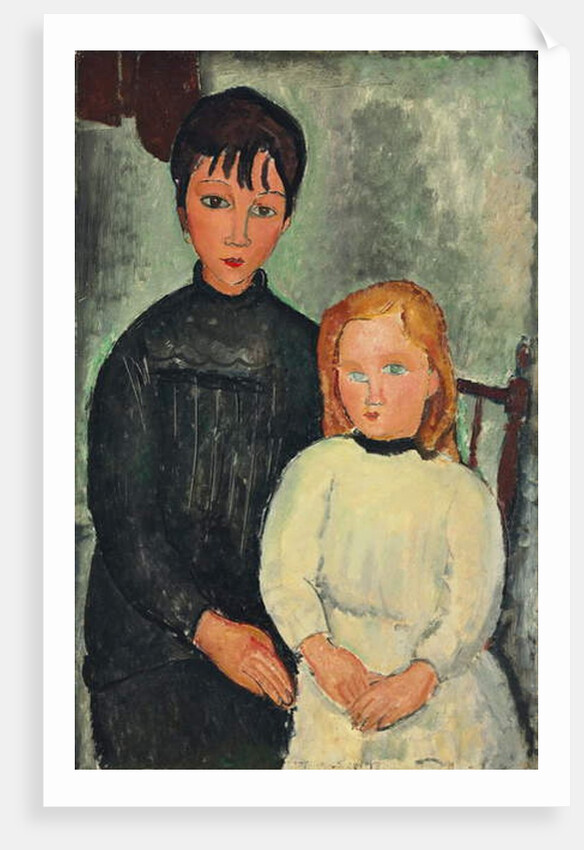 Two Girls; Les deux filles, 1918 by Amedeo Modigliani