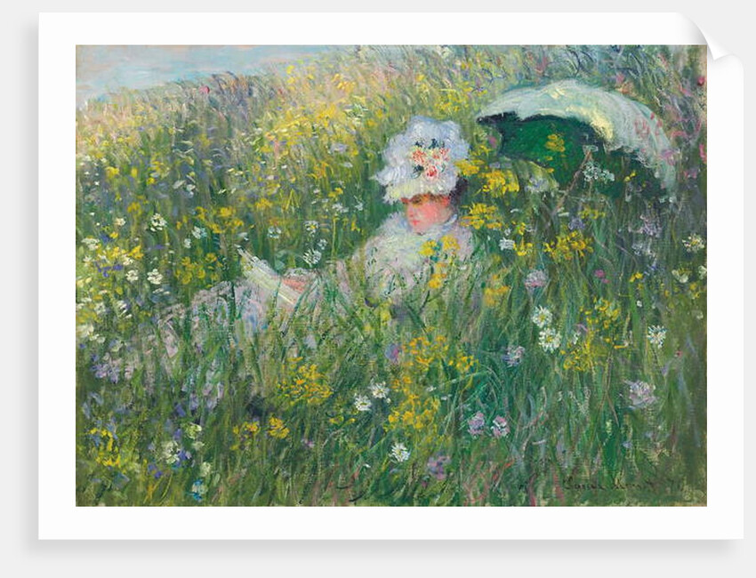 In the meadow, 1876 by Claude Monet