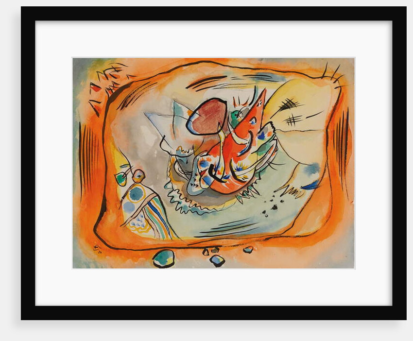 Sketch for Painting with Orange Border, 1916 by Wassily Kandinsky