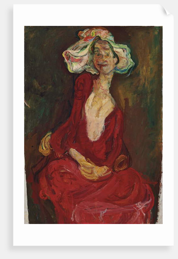 The Big Hat; Le Grand Chapeau, 1923-1924 by Chaim Soutine