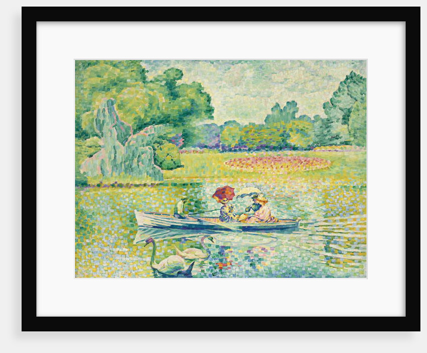 Boating in the Bois de Boulogne; Promenade en barque au bois de Boulogne, c.1899-1900 by Henri-Edmond Cross