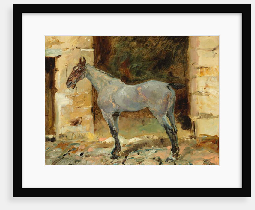 Tethered Horse; Cheval attache, c.1881 by Henri de Toulouse-Lautrec