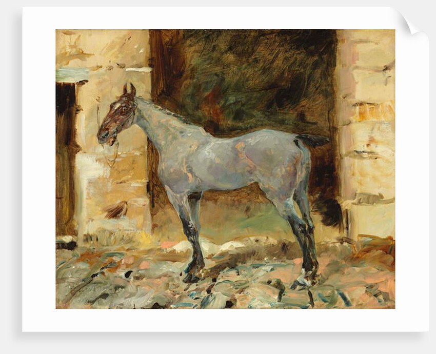 Tethered Horse; Cheval attache, c.1881 by Henri de Toulouse-Lautrec