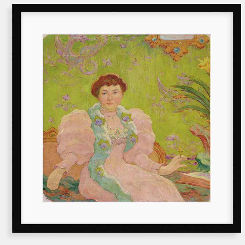 Young Woman in Pink Dress; Jeune femme a la robe rose, c.1893 by Claude Emile Schuffenecker
