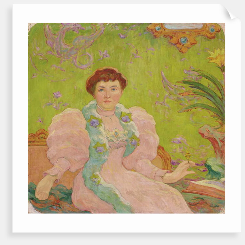 Young Woman in Pink Dress; Jeune femme a la robe rose, c.1893 by Claude Emile Schuffenecker