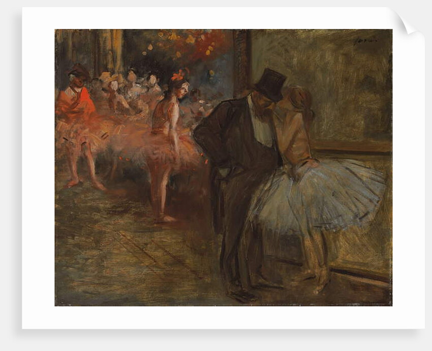 Dancer and Abonne, at the Opera; Danseuse et Abonne, a l'opera, c.1905 by Jean Louis Forain