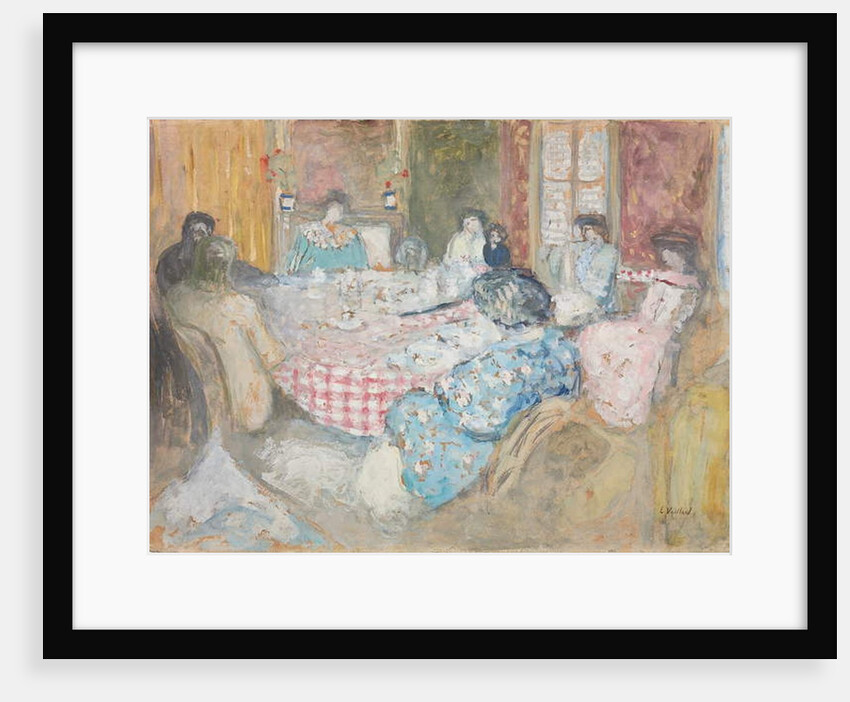 The Checkered Tablecloth; La nappe a carreaux, 1910 by Edouard Vuillard