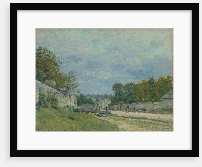 Versailles Road; Route de Versailles, 1876 by Alfred Sisley