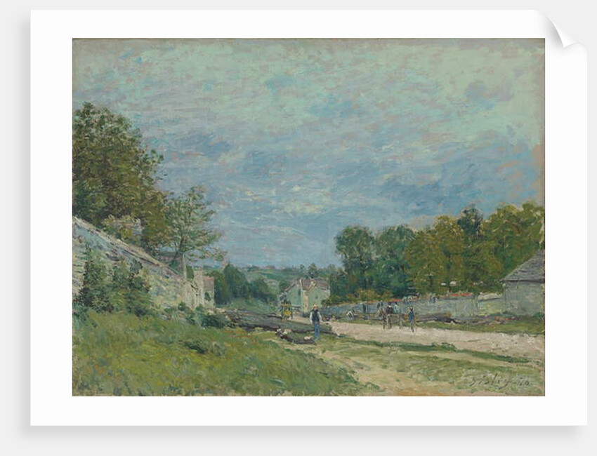 Versailles Road; Route de Versailles, 1876 by Alfred Sisley
