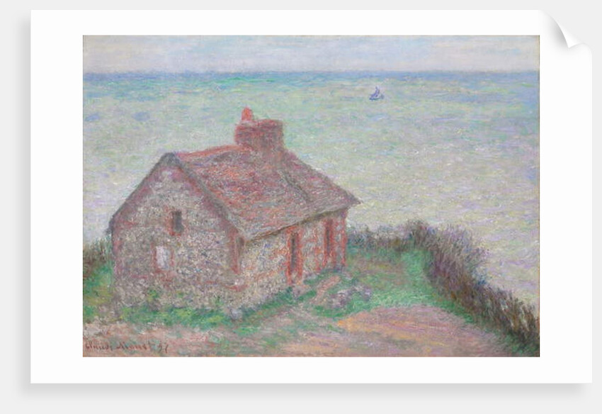 Customs House, Rose Effect; La maison du Douanier, effet rose, 1897 by Claude Monet