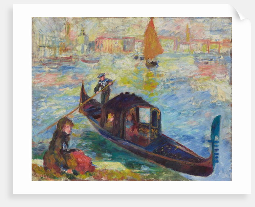 Gondola, Venice, 1881 by Pierre Auguste Renoir
