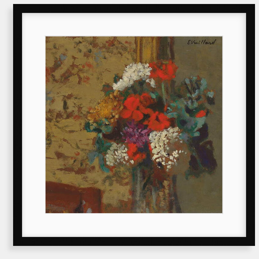 Geraniums and Guelder Roses; Geraniums et Boules-de-Neige, c.1910 by Edouard Vuillard