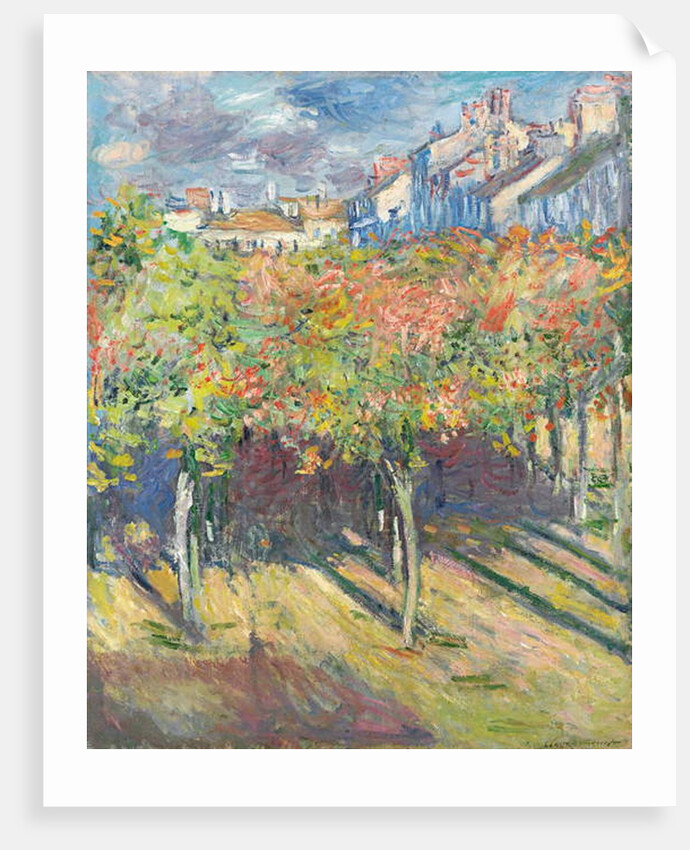 The Lime Trees at Poissy; Les tilleuls a Poissy, 1882 by Claude Monet