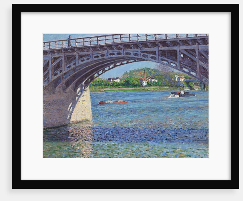 The Argenteuil Bridge and the Seine; Le pont d'Argenteuil et la Seine, c.1883 by Gustave Caillebotte
