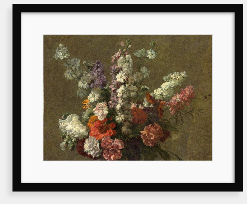 Delphiniums; Pieds d'alouette, 1899 by Ignace Henri Jean Fantin-Latour