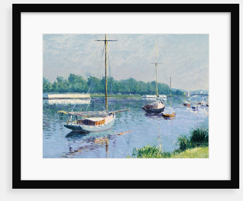 Lake Argenteuil; Le bassin d'Argenteuil, c.1882 by Gustave Caillebotte