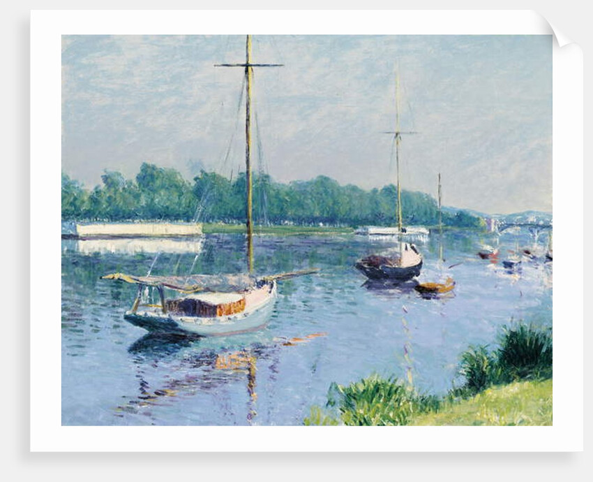Lake Argenteuil; Le bassin d'Argenteuil, c.1882 by Gustave Caillebotte