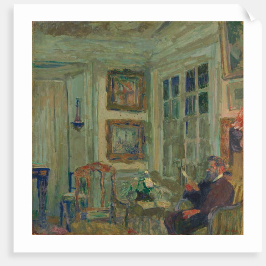 Arthur Fontaine Reading; Arthur Fontaine lisant, 1904 by Edouard Vuillard