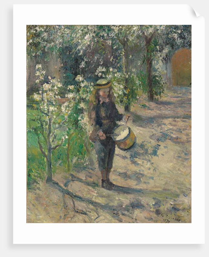 Child with a Drum; L'enfant au tambour, 1877 by Camille Pissarro