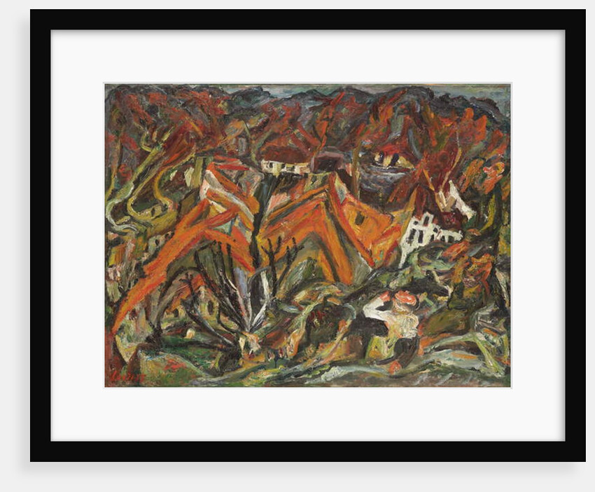 View of the Village; Vue sur le village, 1921-1922 by Chaim Soutine