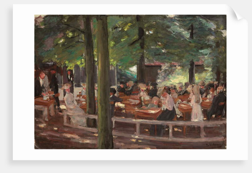 Beer Garden in Laren, Study; Biergarten in Laren, Studie, 1903 by Max Liebermann
