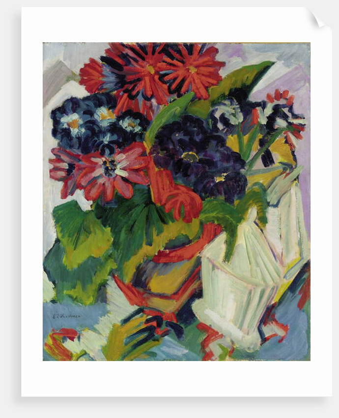 Flowers; Blumen, 1918-1919 by Ernst Ludwig Kirchner