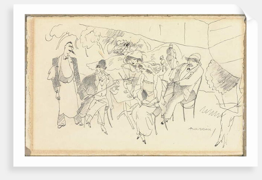 Scene of Figures by Jules Pascin