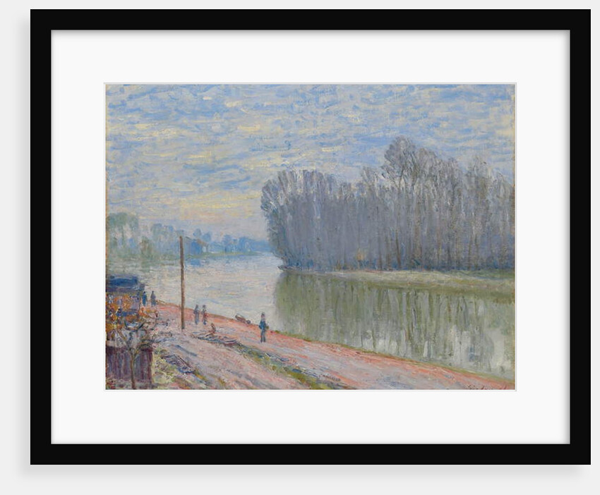 The Loing Canal, Morning; Canal du Loing, effet du matin, 1896 by Alfred Sisley