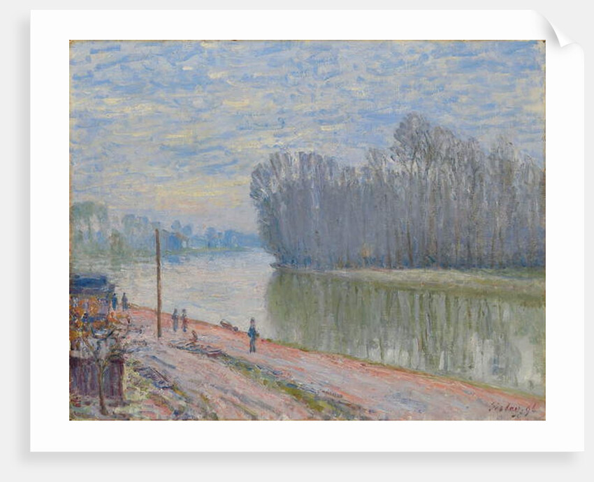 The Loing Canal, Morning; Canal du Loing, effet du matin, 1896 by Alfred Sisley